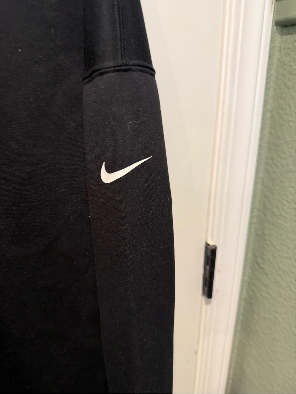 Nike Black Mock Neck Maternity Athletic Jacket